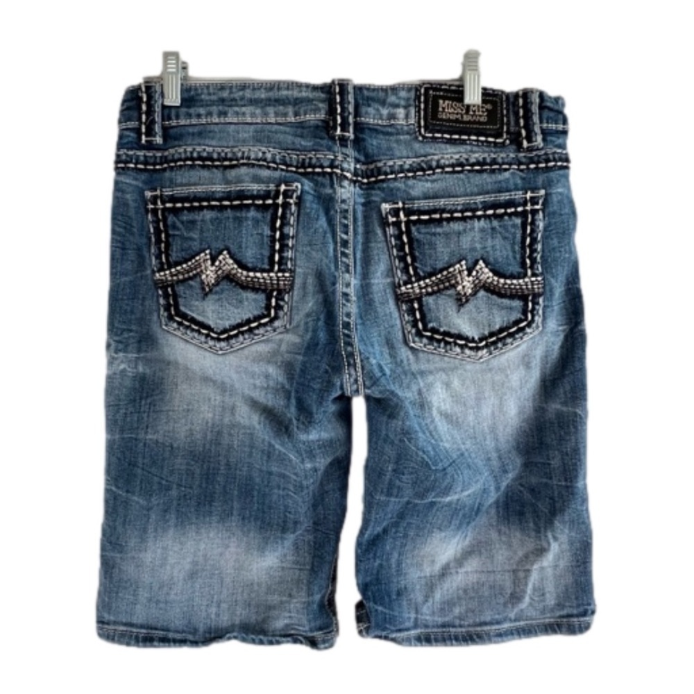 MISS ME Boyfriend Bermuda Shorts Thick Stitch Women Size 30